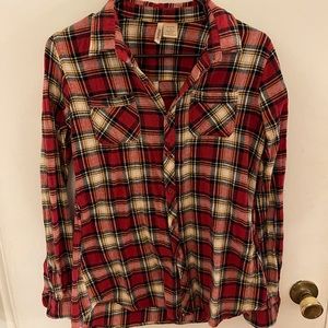 Plaid Top size Medium